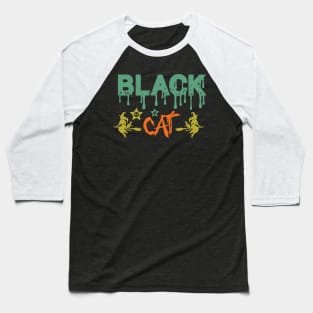 Halloween 4 - Black cat Baseball T-Shirt